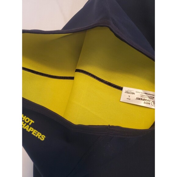 Hot Shapers Sweat Sauna Thermo Slimming High Waist Shorts Thigh Workout Sz Large - Picture 3 of 5